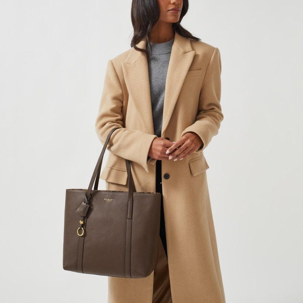 RADLEY London Museum Street Large Open-Top Tote in Dark Brown, NWT - Picture 14 of 16